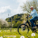 spring person biking
